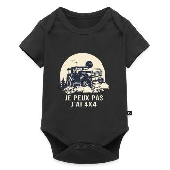 4x4 je peux pas j ai 4X4 humour 4X4 off road - Body à manches courtes Premium Bébé - noir - Devant