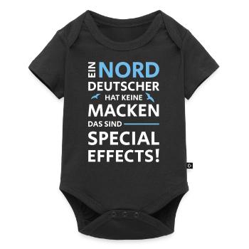NORDDEUTSCHE MACKEN SPECIAL EFFECTS - Baby Premium Kurzarmbody - Schwarz - Vorne