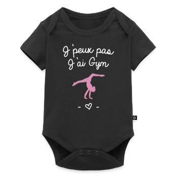 J'peux pas j'ai gym - Body à manches courtes Premium Bébé - noir - Devant