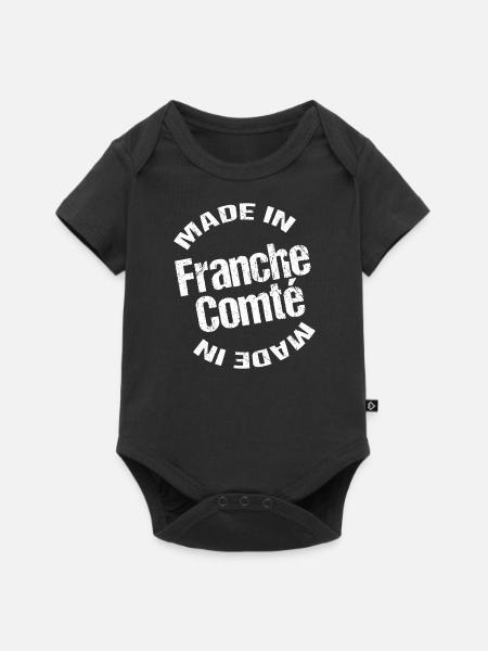 Made in Franche Comté blc - Body à manches courtes Premium Bébé - noir