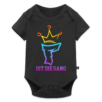 Floriankiller007 Unterschrift - Baby Premium Kurzarmbody - Schwarz - Vorne
