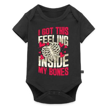 Liebesengel Zeichen der Liebe Romantik Geschenk - Baby Premium Kurzarmbody - Schwarz - Vorne