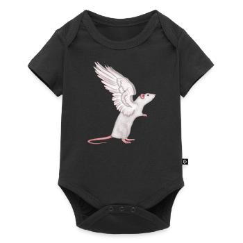 Ange Rat - Body à manches courtes Premium Bébé - noir - Devant