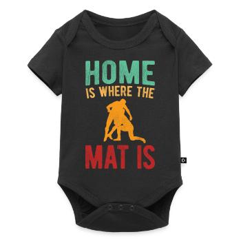 Grappling Martial Arts Wrestling - Baby Premium Kurzarmbody - Schwarz - Vorne