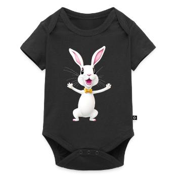 Funny Easter Bunny - Baby Premium short-sleeve bodysuit - black - Front