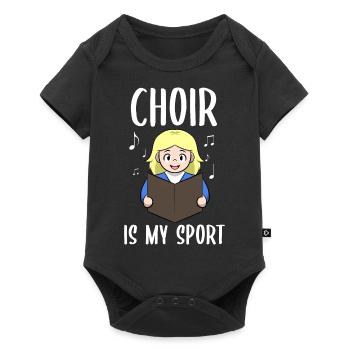 Choir Is My Sport Choir Guide - Baby Premium short-sleeve bodysuit - black - Front