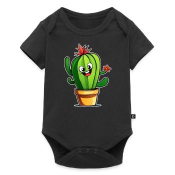My little green cactus - Baby Premium short-sleeve bodysuit - black - Front