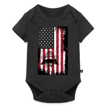 Aïkido - Body à manches courtes Premium Bébé - noir - Devant