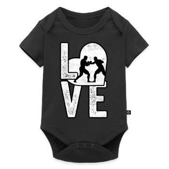 L’amour de la lutte - Body à manches courtes Premium Bébé - noir - Devant