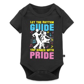 Let The Rhythm Guide Tap Dance With Pride - Baby Premium Kurzarmbody - Schwarz - Vorne