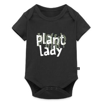 Plant Lady - Fille de jardinage - Body à manches courtes Premium Bébé - noir - Devant