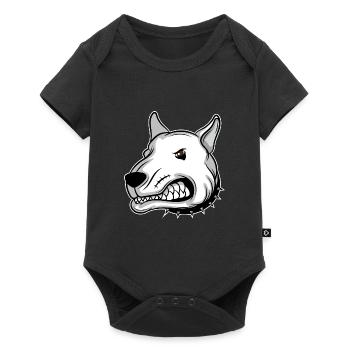 Pitbull chiens amoureux Pitti dog Pitbull Maman - Body à manches courtes Premium Bébé - noir - Devant
