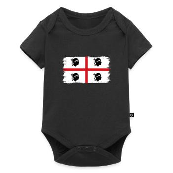 Sardinia flag Sardinian flag Sardegna flag - Baby Premium short-sleeve bodysuit - black - Front