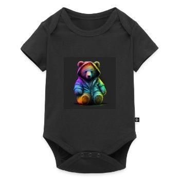 PLUSH - SWEET TEDDY BEAR - GIFT IDEA - Baby Premium short-sleeve bodysuit - black - Front