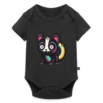 Skunk Halloween Comic Funny - Baby Premium short-sleeve bodysuit - black - Front