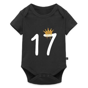 17 - Baby Premium Kurzarmbody - Schwarz - Vorne