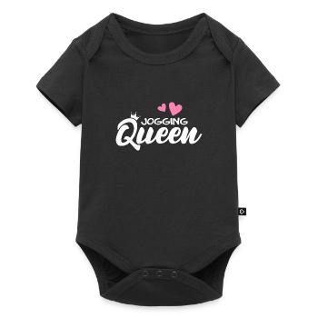 Jogging Queen Runner - Baby Premium short-sleeve bodysuit - black - Front