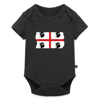 Sardinia flag Sardinian flag Sardegna flag - Baby Premium short-sleeve bodysuit - black - Front
