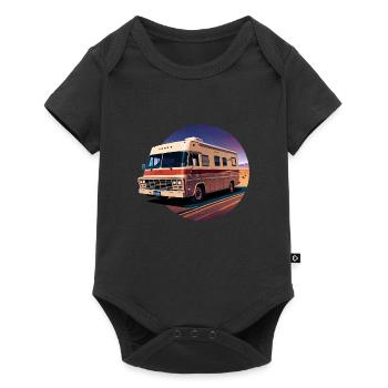 I LOVE CAMPING - Baby Premium Kurzarmbody - Schwarz - Vorne