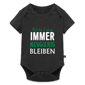 Toujours rester curieux motivation Rengaine Cadeau - Body à manches courtes Premium Bébé - noir - Devant