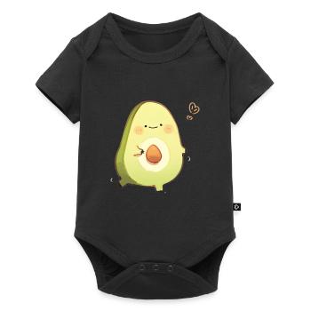 Adopter l’avocat - Body à manches courtes Premium Bébé - noir - Devant