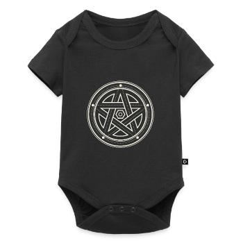 Géométrie sacrée - Body à manches courtes Premium Bébé - noir - Devant