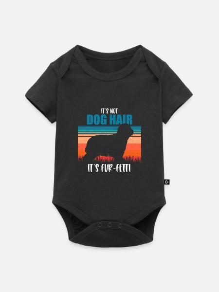 Bearded Collie - Baby Premium Kurzarmbody - Schwarz