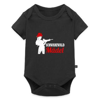 Schwarzwaldmädel Bollenhut Schwarzwald - Baby Premium Kurzarmbody - Schwarz - Vorne