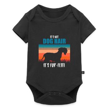 Cesky Terrier Hund - Cesky Terrier - Baby Premium Kurzarmbody - Schwarz - Vorne