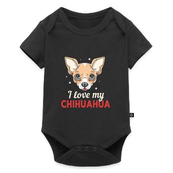 Chihuahua - Body à manches courtes Premium Bébé - noir - Devant