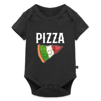 Pizza Italie - Body à manches courtes Premium Bébé - noir - Devant