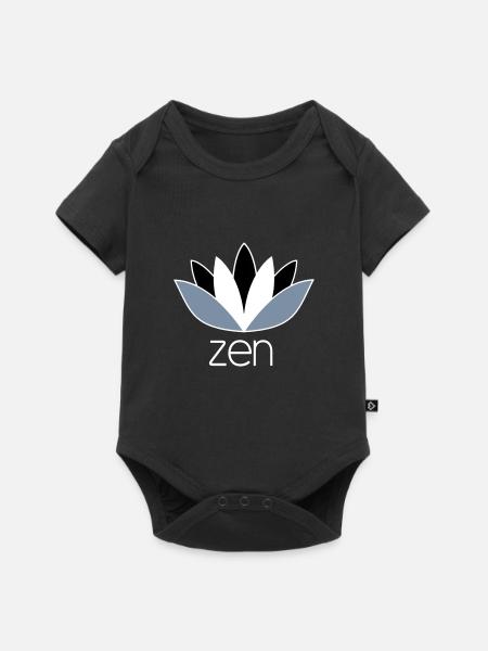 ZEN - Body à manches courtes Premium Bébé - noir