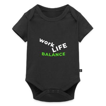 Beautiful work life balance shirt gift idea - Baby Premium short-sleeve bodysuit - black - Front