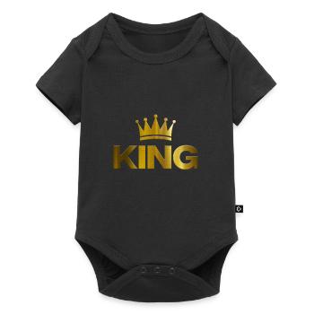 King - Baby Premium short-sleeve bodysuit - black - Front