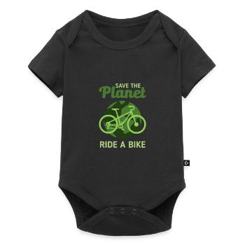 Fridays for future Greta Climate Change. Do - Baby Premium short-sleeve bodysuit - black - Front