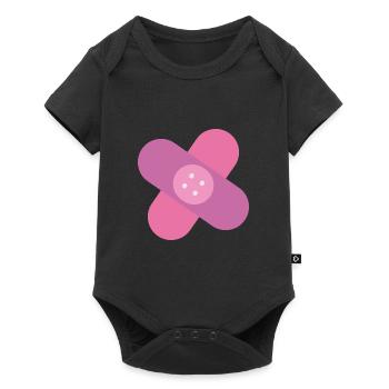 Cute plaster gift idea - Baby Premium short-sleeve bodysuit - black - Front