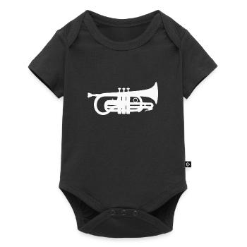 Cornet Cornet Instrument de musique - Body à manches courtes Premium Bébé - noir - Devant