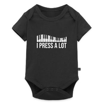Piano Musician Pianist Keyboard Music - Baby Premium short-sleeve bodysuit - black - Front