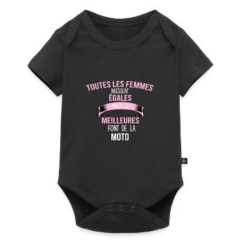Moto cadeau humour - Body à manches courtes Premium Bébé - noir - Devant