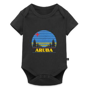 Aruba - Baby Premium short-sleeve bodysuit - black - Front