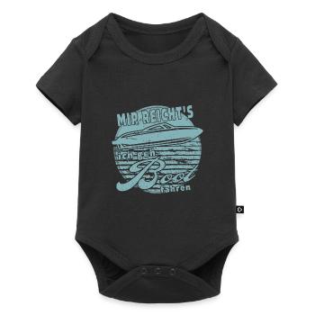 Mir reicht's ich geh Boot fahren. Sportboot - Baby Premium Kurzarmbody - Schwarz - Vorne