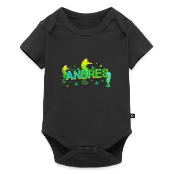 Andres - Body à manches courtes Premium Bébé - noir - Devant