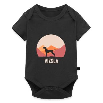 Vizsla - Body à manches courtes Premium Bébé - noir - Devant