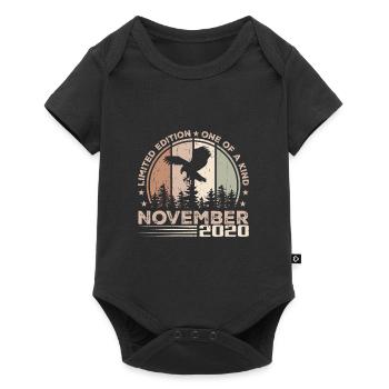 Unvergleichlich seit November 2020 4 Jubiläum - Baby Premium Kurzarmbody - Schwarz - Vorne