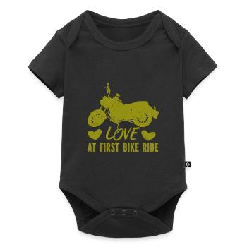 Moto Motocross Vélo de course Sport automobile - Body à manches courtes Premium Bébé - noir - Devant
