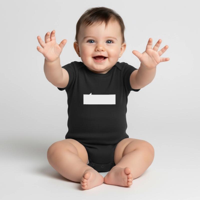 Speech bubble rectangle Baby Premium short-sleeve bodysuit