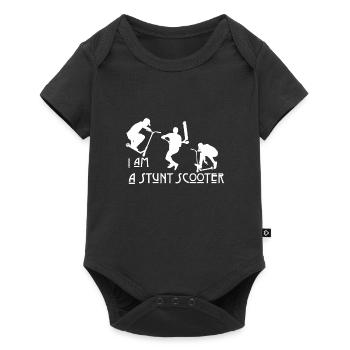Scooter kick scooter gift - Baby Premium short-sleeve bodysuit - black - Front