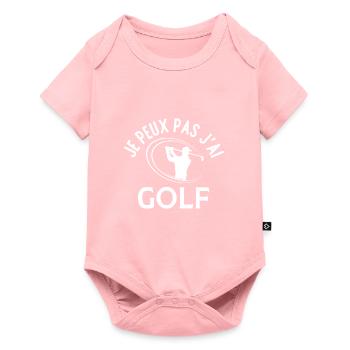 Je peux pas j'ai golf - Body à manches courtes Premium Bébé - rose - Devant
