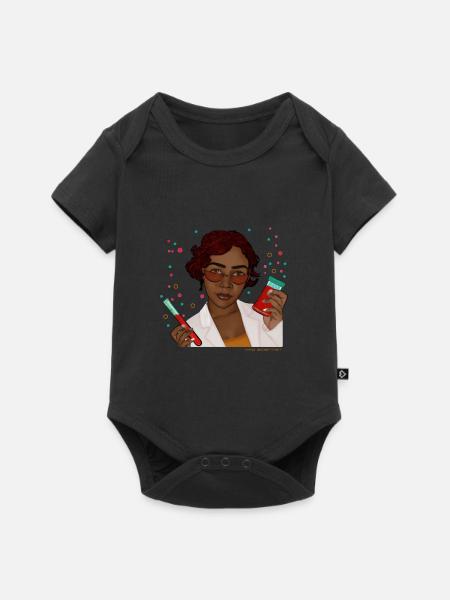 verrückter wissenschaftler - Baby Premium Kurzarmbody - Schwarz