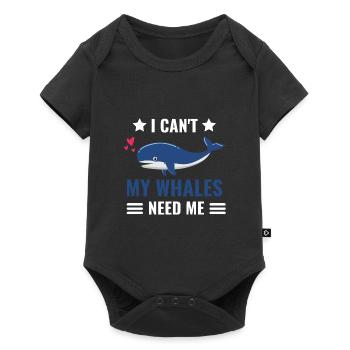 Je ne peux pas Ocean Animal Lovers Cadeau Baleine - Body à manches courtes Premium Bébé - noir - Devant